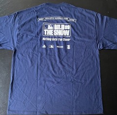 MLB 09 The Show Playstation RARE Video Game Promo Shirt Men 2XL New with Sticker