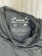 Hurley Icon Hybrid UPF 50 Short Sleeve Performance Tee Grey Mens Size Medium NEW