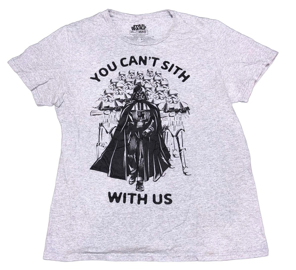 Star Wars Darth Vader Graphic Tee Men’s Medium – “You Can’t Sith With Us” NWOT