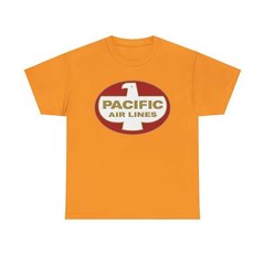 Pacific Air Lines Eagle Shield Logo Vintage West Coast Aviation T-shirt
