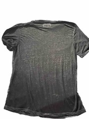 Red Jacket T Shirt-Size large- Sheer Distressed Black