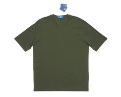 Kired by Kiton $295 NWT Crepe Cotton Short Sleeve Green Slim T-Shirt M (50 IT)