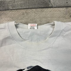 Circle of Rage T-Shirt Graphic Print Crew Neck Short Sleeve White Mens XL