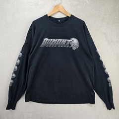 Vintage Dumont Sand Demon Long Sleeve Shirt XL Dune Or Die Skull Flames Y2K