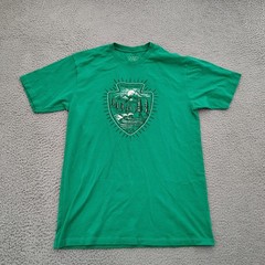 Ocean + Coast Shirt Mens Large Green Graphic Tee USA Nature Beach Outdoor