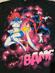 Nightcrawler & Mystique BAMF Tee Shirt marvel x-men mask and disguise black XL