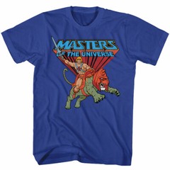 Masters Of The Universe 80’s Cartoon He-Man Riding Battle Cat Men’s T Shirt
