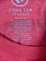 NEW Hang Ten Graphic Tee Red Heather Mens 2XL