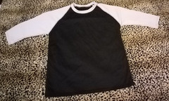 3 Packs Men’s 3/4 Sleeve Crew Neck Raglan Jersey Baseball Tee Shirts Size Medium