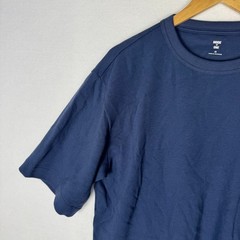 Mode of One Mens Ottoman Tee Caspian Waters Navy Blue Ribbed T-Shirt Medium NEW