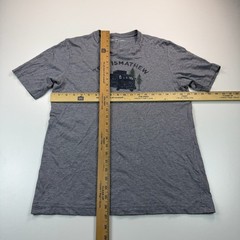 Travis Mathew Shirt Mens Medium Gray Crew Neck Outdoors Comfort Casual
