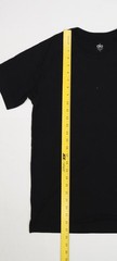 Alo Shirt Mens Small Black Solid Tagless Tri Blend Jersey Crewneck T-Shirt Tee