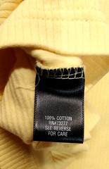 Mens Croft & Barrow XXL Yellow Ribbed Crew Neck Short Sleeve Cotton shirt