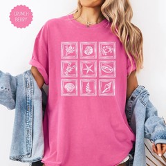 Sea Life Stamps Comfort Tee Summer Beach Ocean Animal