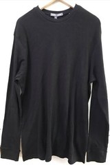 Slate Stone Mens Black Thermal Waffle Top Long Sleeve Classic Size XL NWT