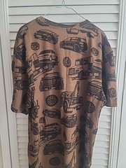 Copart Tee Shirt Men’s Size Medium Trucks Cars Autos All Over Print Mint