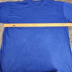 Sada Men T Shirt 5XL Blue Color Work Wear Small Stain