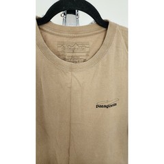 Patagonia Mens Tan Organic Cotton Fitz Roy Trout Graphic T-Shirt Size M 59590S13
