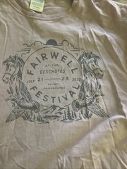 Farewell Festival 2023 XL Concert T-shirt Zach Bryan Willie Nelson