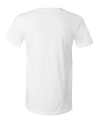 Bella + Canvas 3005 2XL White Unisex Short Sleeve Cotton V-Neck T-Shirt
