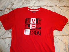 Velero mens T-shirt XL red short sleeve 100 percent cotton solid graphic