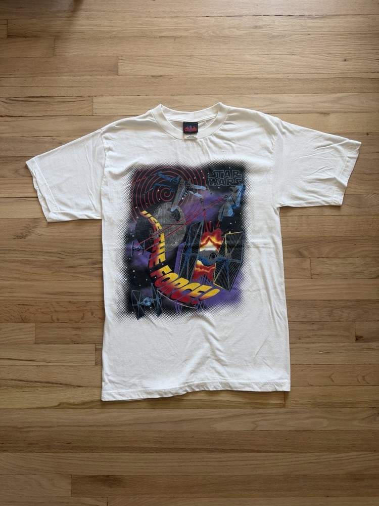 Vintage Original 90s Star Wars “Use The Force” X-Wing Single Stitch Men’s Large