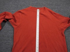 Gap Shirt Mens Large Orange Long Sleeve Crew Neck Classic Fit Casual Tee