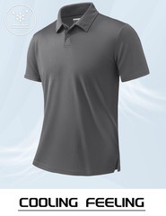 I Mens Polo Shirt Short Sleeve Breathable Casual Sports Summer Shirt Collared
