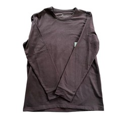 Marc Anthony Mens Slim Fit Long Sleeve Crewneck Shirt Burgundy MM83K002RN