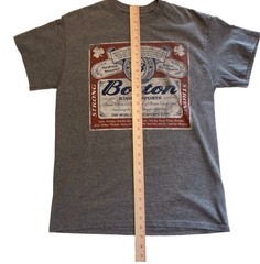 Boston The King Of Sports Gray Unisex Tee Shirt Size Medium, Budweiser Label