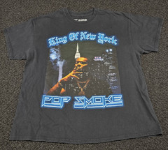 Pop Smoke King Of New York T-Shirt XL Black Hip Hop Music NYC Band Tee