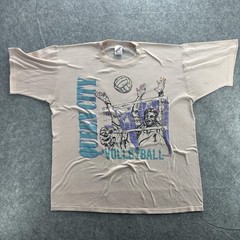 Vintage Queen City Volleyball Shirt Mens Large Graphic Sports Jerzees 90s Tee