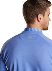 Peter Millar Mens Blue Crown Sport Cradle Performance Crewneck T-Shirt Size S