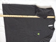 Humants Men’s 2XL Workwear /Outdoor Jersey Pocket Tee Dark Gray heather Cotton
