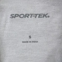 Sport-Tek Men’s Small White/Dark Green Colorblock Raglan Jersey Tee T200 New