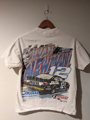 Vintage 2000s Ryan Newman #12 Nascar Racing Big Print Shirt Medium Double Sided