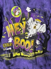 Buc-ee’s Halloween Shirt Mens Sz S Tie Dye Acid Wash Glow In The Dark Tee 2024