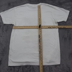Outrank TShirt Mens Medium White Lightweight Casual Run Up Them Numbers Crewneck