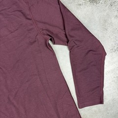 Bylt T Shirt Mens Large Burgandy Drop Cut Long Sleeve Stretch Preowned