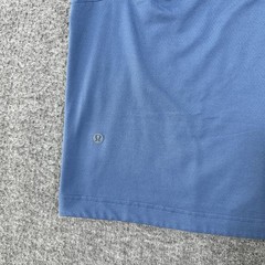 2 Lululemon Men’s Easy Set Train Short Sleeve Shirts Blue Dark Green 2XL LOT