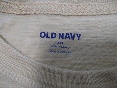 Old Navy T-Shirt Men’s Sz. 2XL (W 26in x L 30in)Beige Yellow