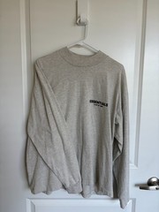 Fear of God Essentials Long-Sleeve Tee ‘Light Oatmeal’ Size: S (Used)