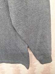 Carhartt Long Sleeve Henley Shirt Size L Grey Cotton Loose Fit TK128 Heavyweight