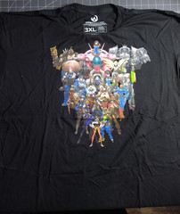 Loot Crate Gaming May 2018 Blizzard Overwatch 2nd Anniversary Men’s 3XL T-Shirt