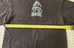 Shaka Wear Native American Wolf Moon Heavyweight Streetwear T-Shirt Black XL