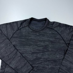 Lululemon Performance Shirt Mens Large Gray Crew Neck Lightweight Stretch