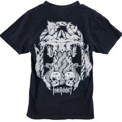 Ink Addict Tattoo Lifestyle Brand Mens Black Short Sleeve Graphic T Shirt Size S