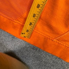 Phat Farm Mens Orange Mesh Panel Streetwear Shirt XL PKN41725 Short Sleeve Y2K