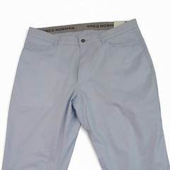 NWT Greg Norman Mens Attack Life Mens Chino Golf Pants 38 X 30 Slim Light Blue
