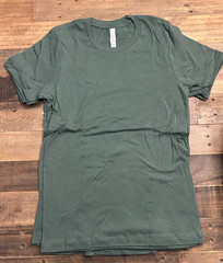 Bella + Canvas 3301C Sueded T-Shirt Heather Forest Unisex Blank Tee S-XL NWT